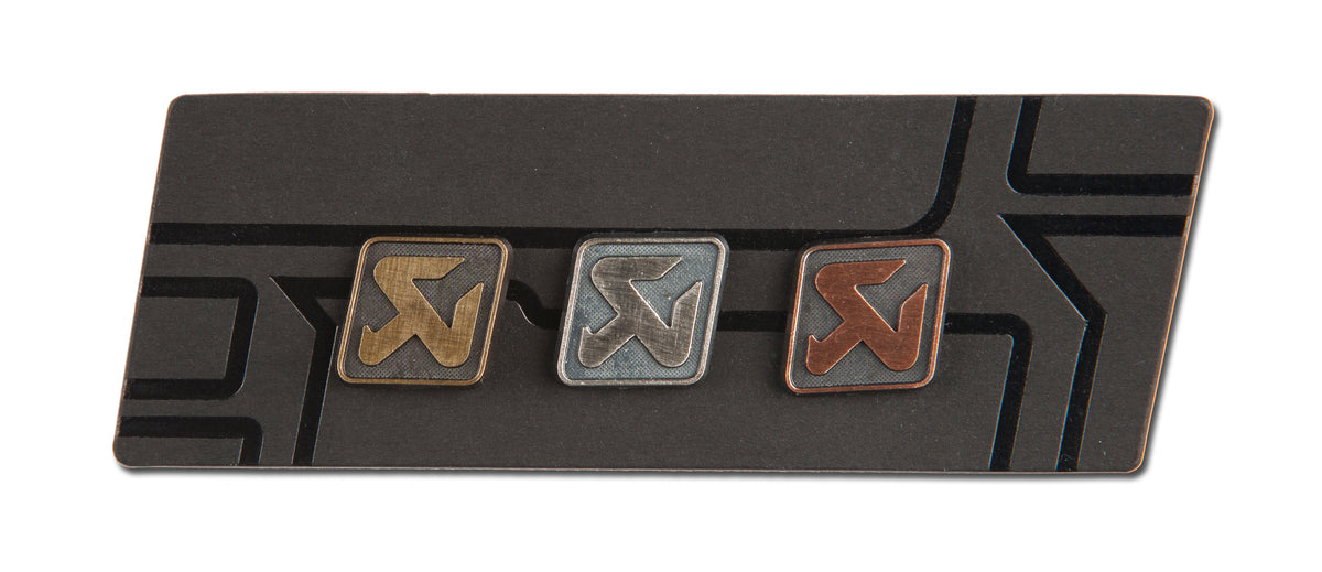 Copper/silver/brass pin set - medium