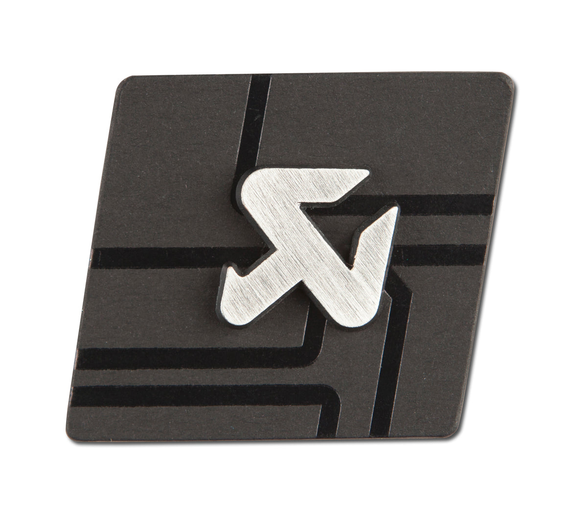 Cut silver pin