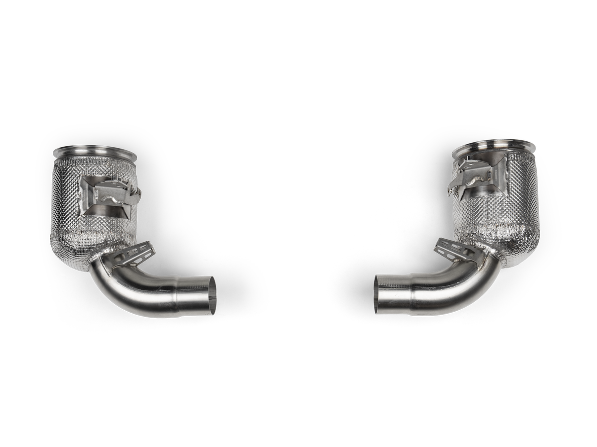 Akrapovič Link Pipe Set w Cat (SS) voor Porsche 911 Carrera /T/S/4S/Cabriolet/Targa (992.2)