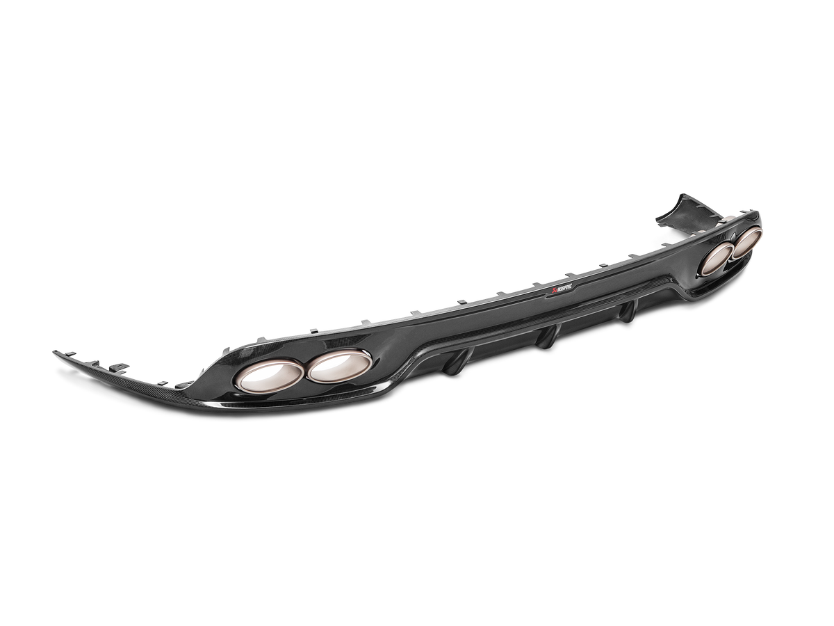 Akrapovič Rear Carbon Fibre Diffuser - High Gloss voor Porsche 911 Turbo / Turbo S (991.2)