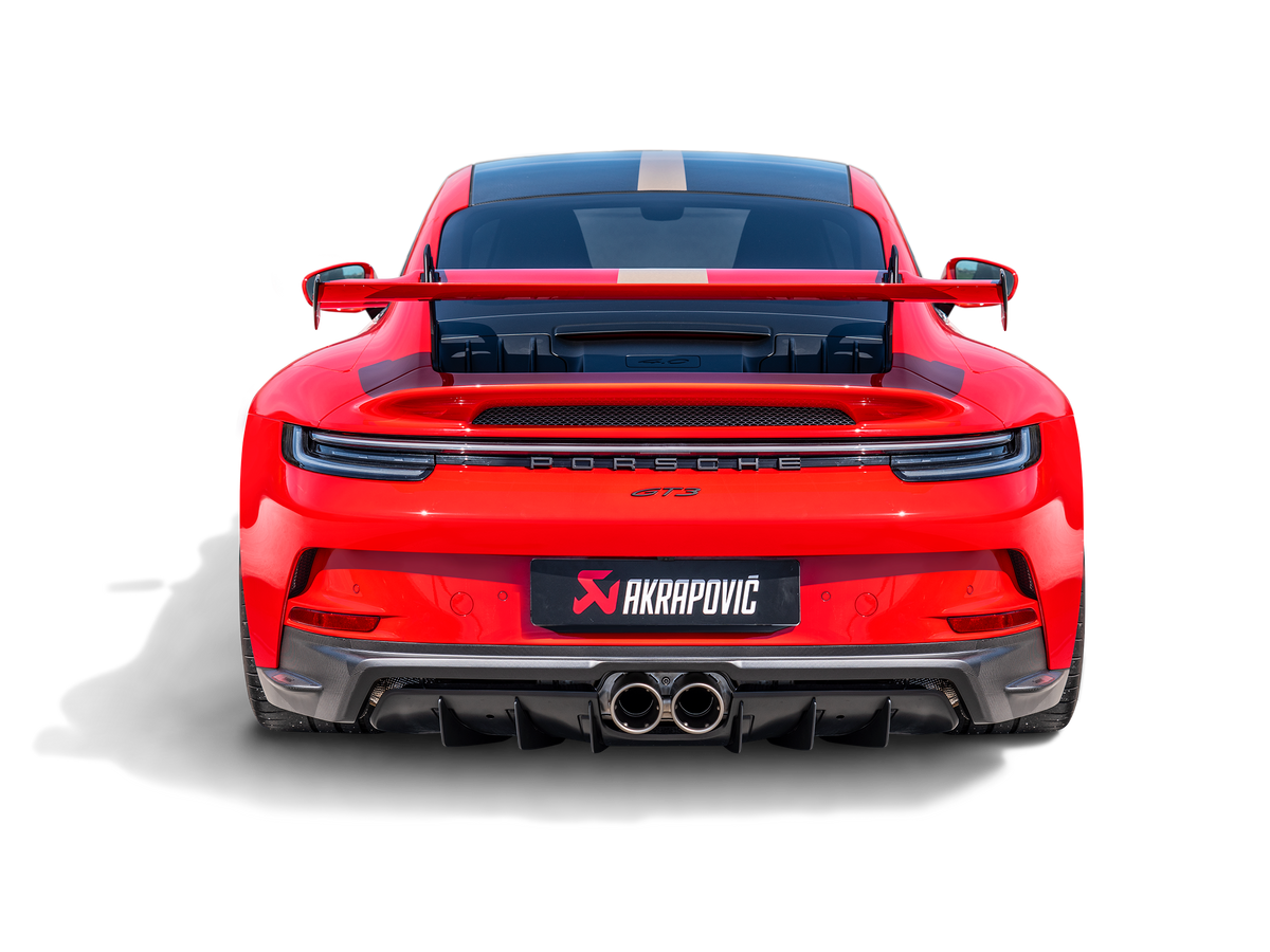 Akrapovič Rear Carbon Fibre Diffuser - Matte voor Porsche 911 GT3 / GT3 Touring (992)