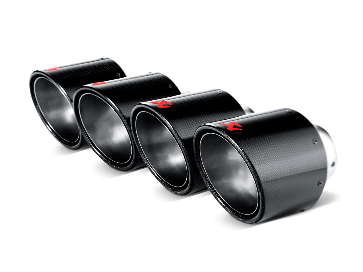Akrapovič Tail pipe set (Carbon,dia 115 mm) voor Chevrolet Corvette ZO6/ZR1 (C6)