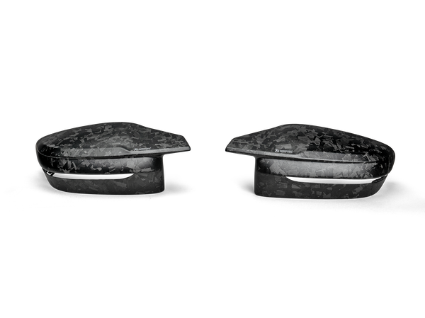 Chopped Carbon Fibre Mirror Cap Set - Matte