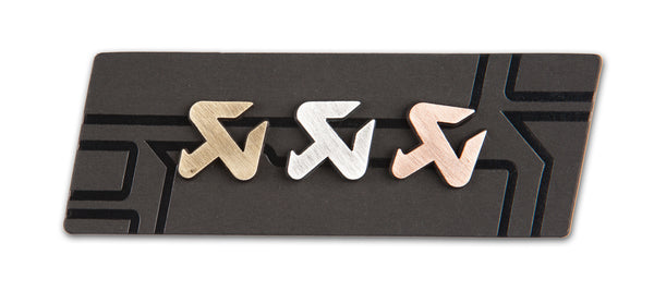Cut copper/silver/brass pin set
