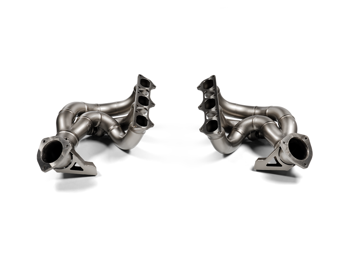 Akrapovič Evolution Header Set (Titanium) voor Porsche 718 Cayman GT4 RS / Spyder RS