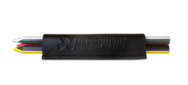 Leather Crayons case - black