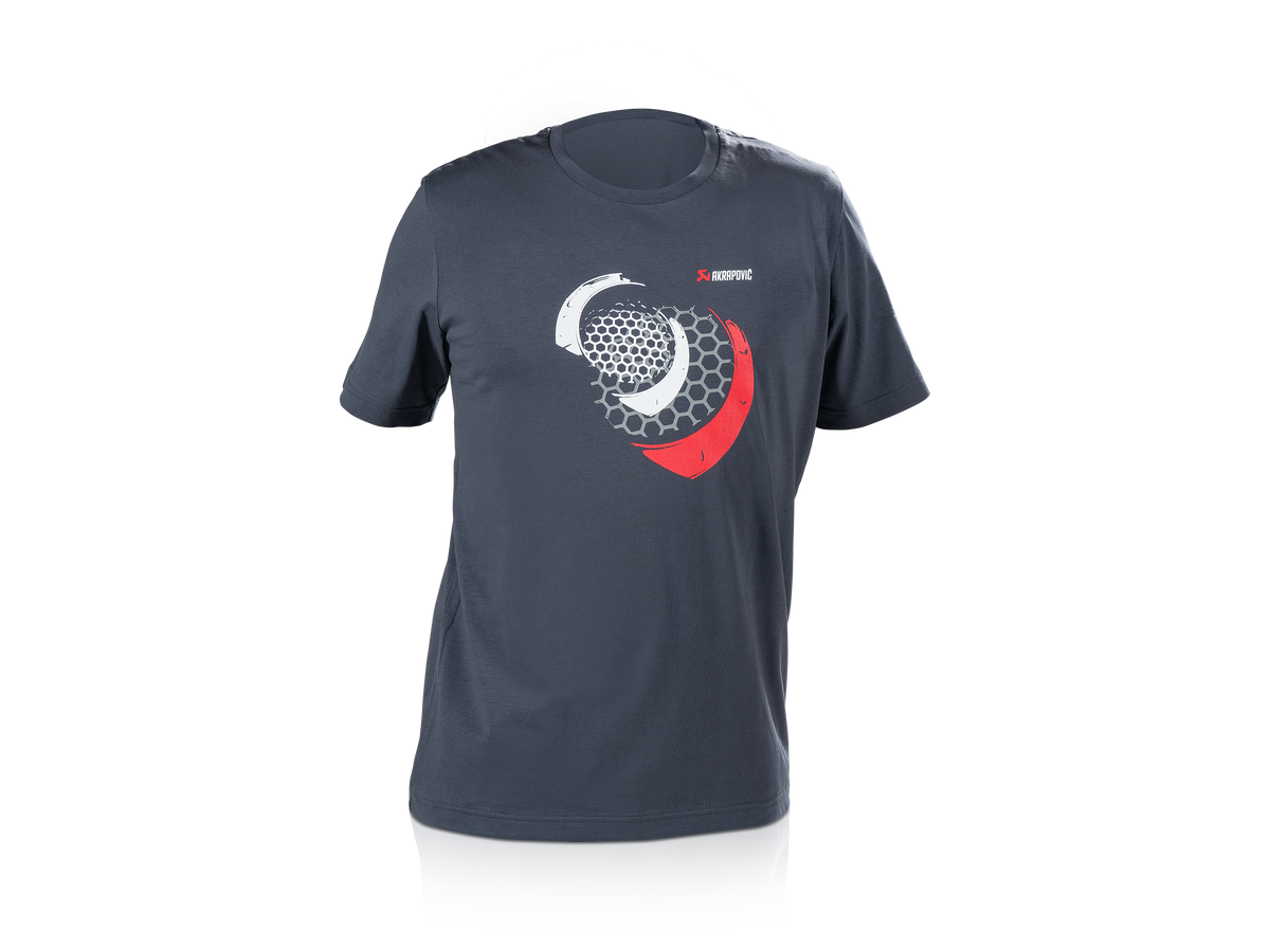 Lifestyle T-shirt Mesh Men's Blue-Grey 3XL
