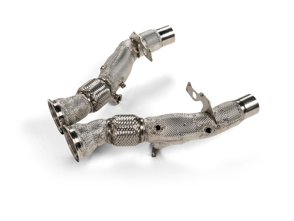 Akrapovič Link Pipe Set (SS) voor Ferrari 296 GTB