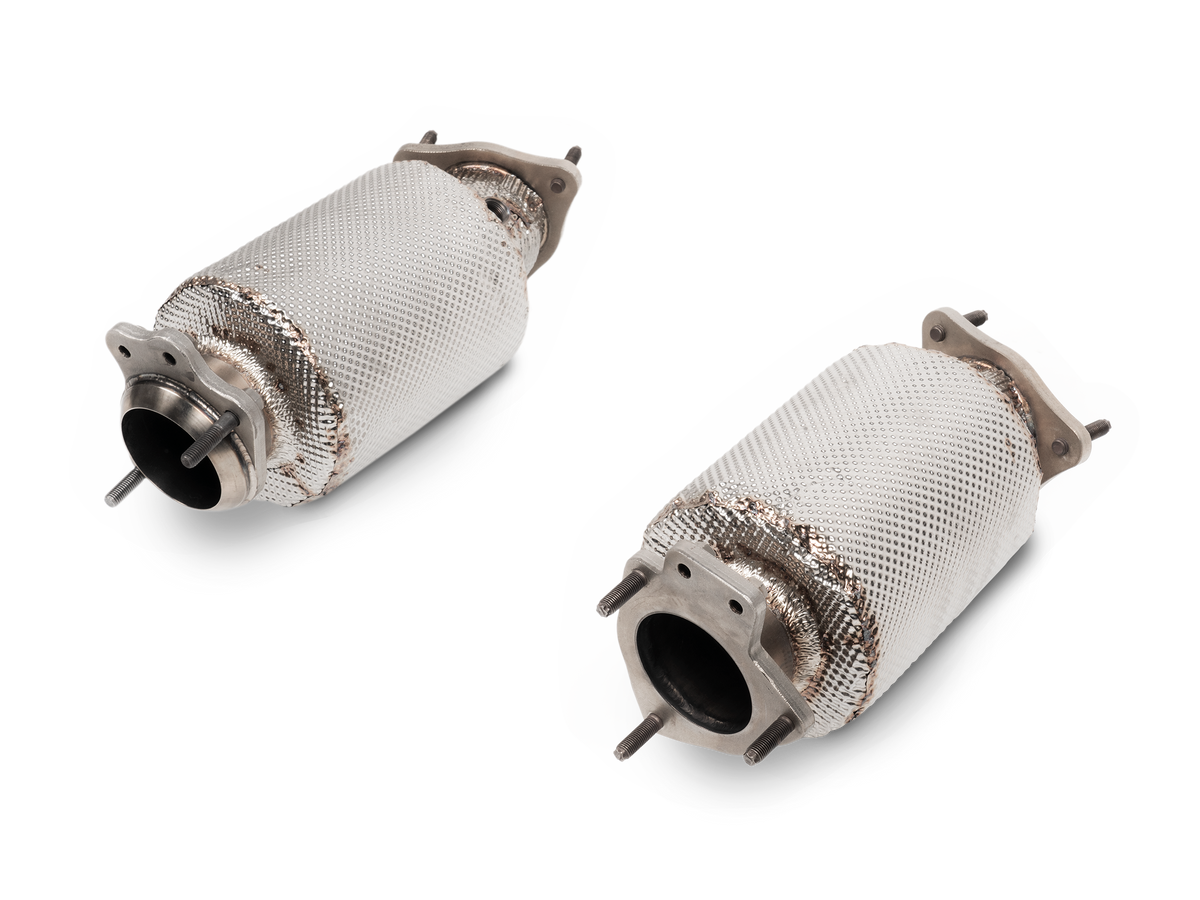 Akrapovič Link Pipe Set w/o Cat (SS) voor Chevrolet Corvette Stingray (C8) - OPF/GPF
