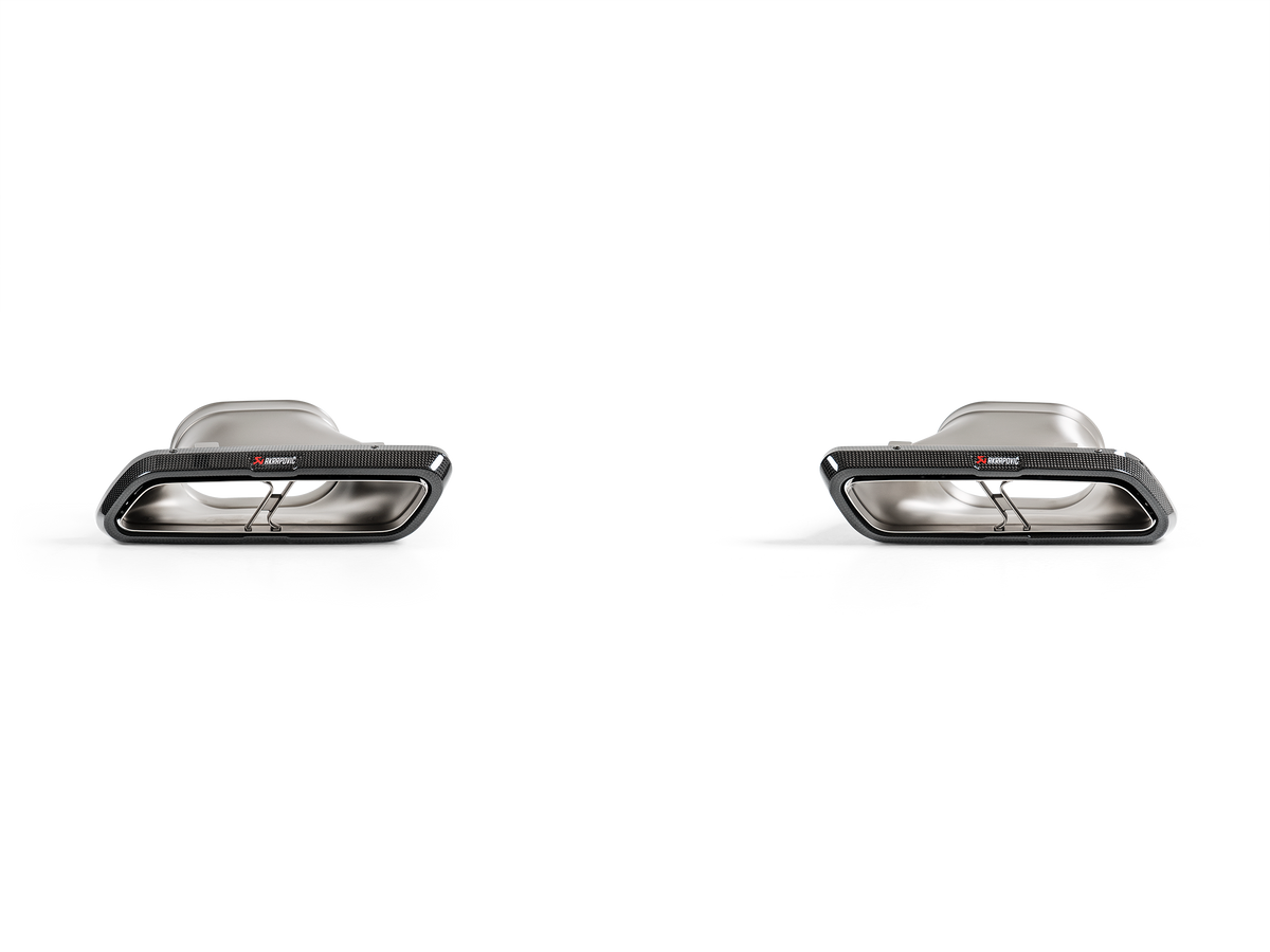 Akrapovič Tail pipe set (Carbon) - High Gloss voor Mercedes-AMG E 63/E 63 S Sedan/Estate (W213/S213)