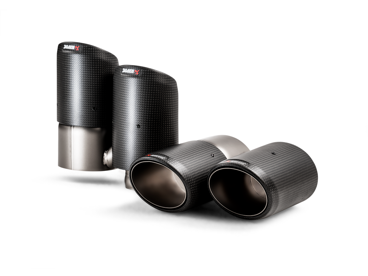 Akrapovič Tail pipe set (Carbon) voor Porsche Cayenne Turbo S-E-Hybrid / Coupé (536)