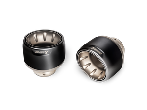 Akrapovič Tail pipe set (Titanium) - Black voor Porsche 718 Cayman GTS 4.0 / Boxster GTS 4.0