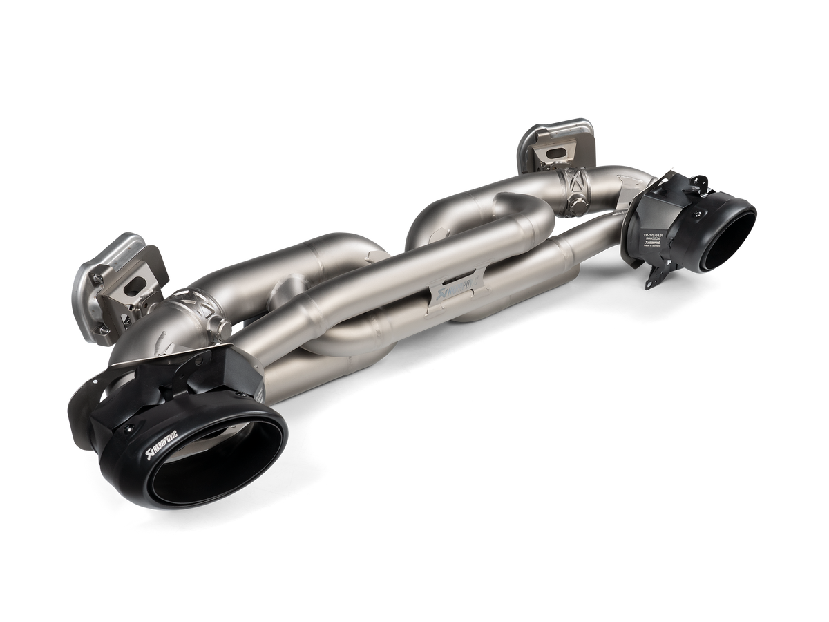 Akrapovič Tail pipe set (Titanium) - Black voor Porsche 911 Turbo / Turbo S / Cabriolet / Sport Classic (992)
